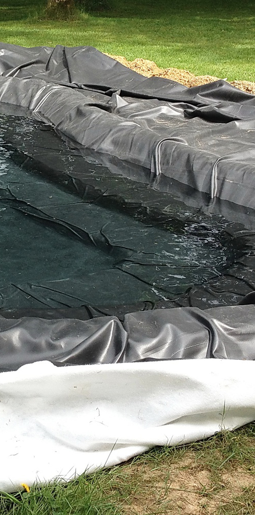Construction d'un bassin de jardin
